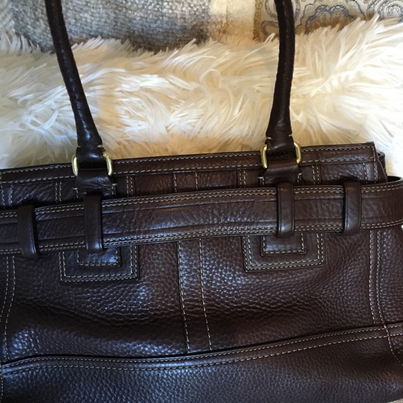 Coach Brown Leather Hand bag - Picture 4 of 4