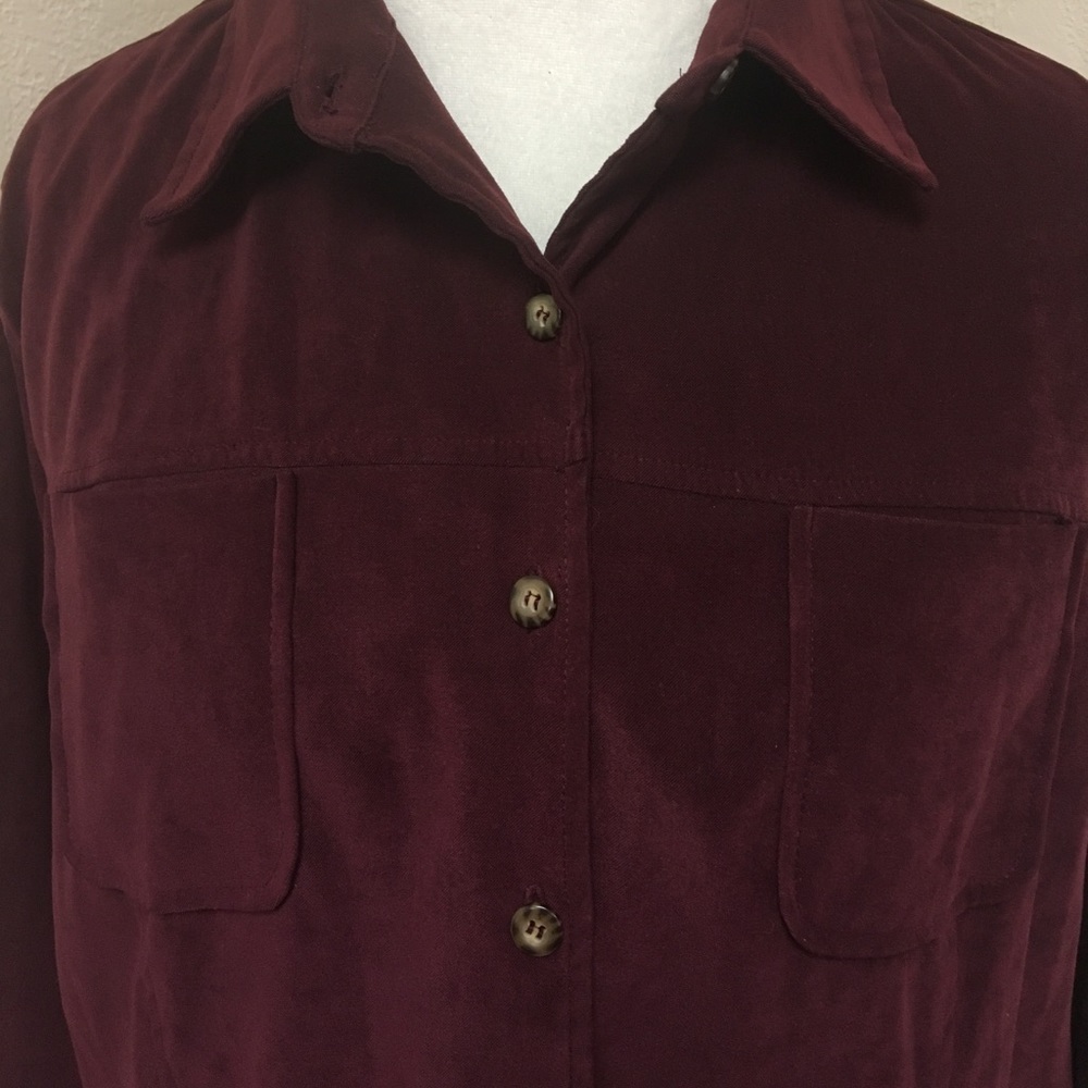 Maroon Buttondown - image 2