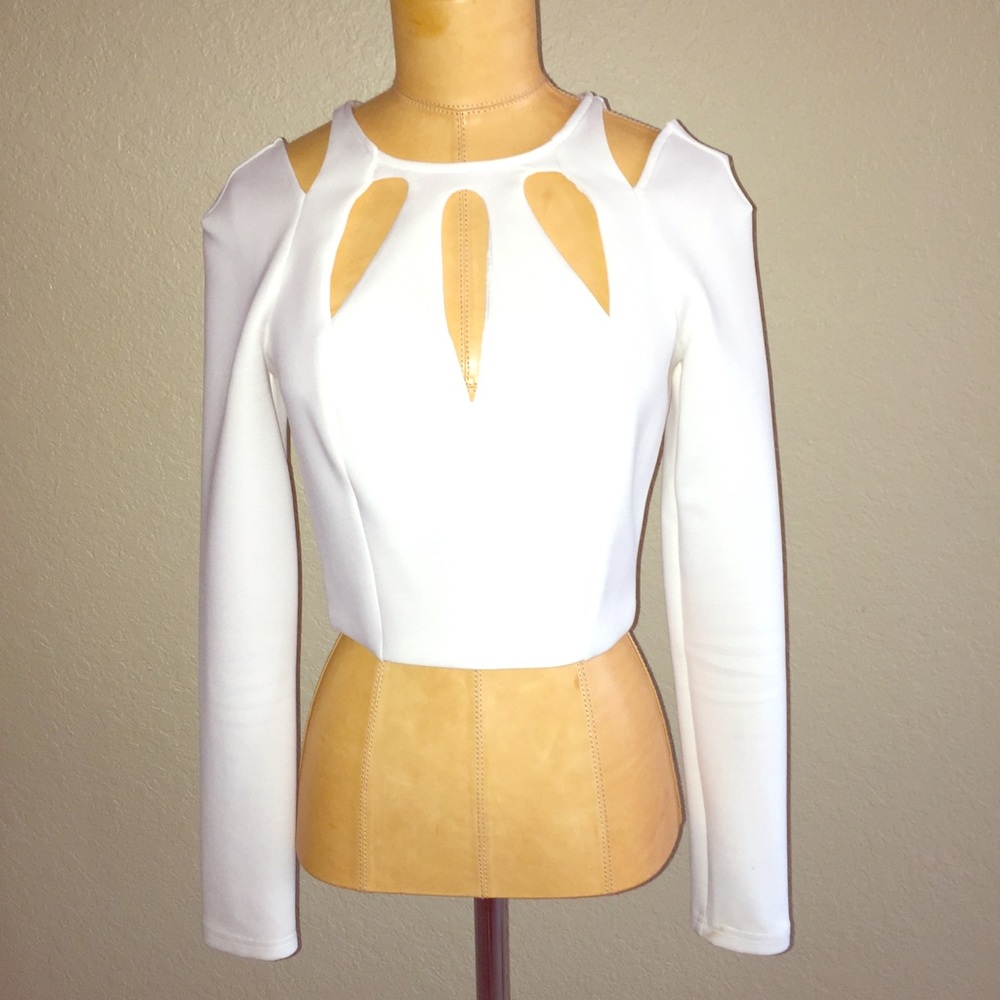 Bebe Cut Out Crop Top