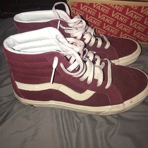 Burgundy Sk8-hi 7/10 condition