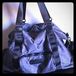 Fabletics gray gym bag