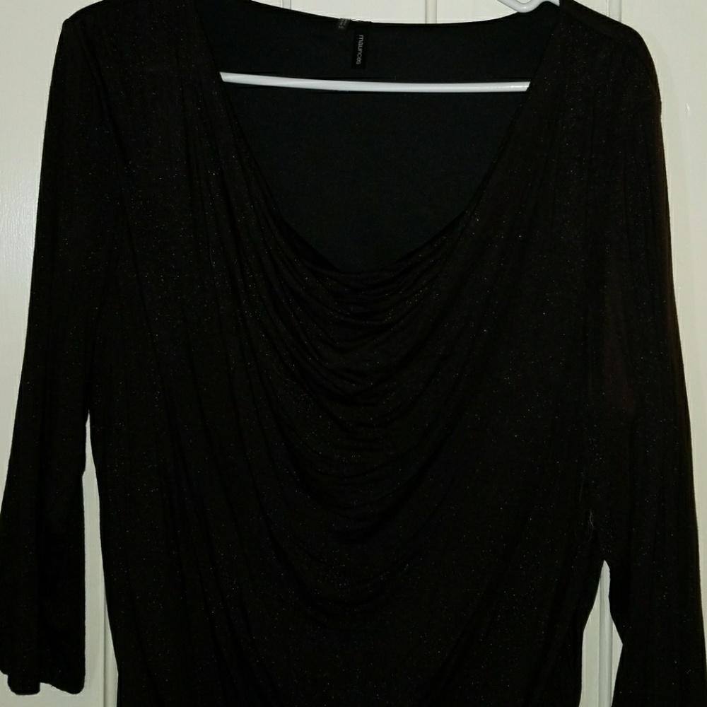 Black shimmer Plus Size