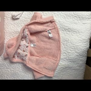 Pink fur jacket