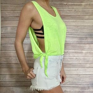 LIKE NEW PINK Side Tie Tank