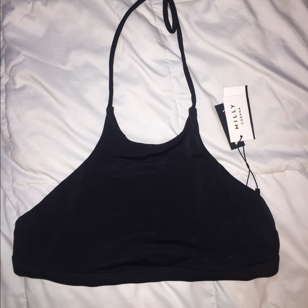 Milly high neck halter bikini top