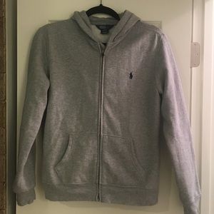Boy's Ralph Lauren zipper hoodie jacket, L14-16