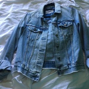 all saints hay denim jacket