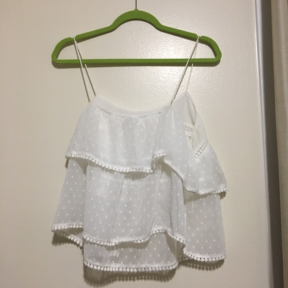 Zara Stradivarius Pokadot chiffon Tank