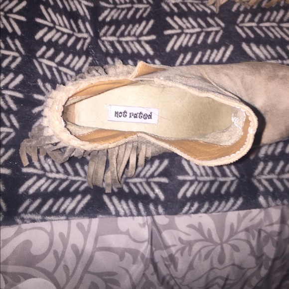 BRAND NEW suede booties never worn! - Picture 2 of 3