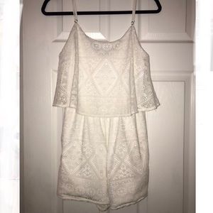 White lace romper