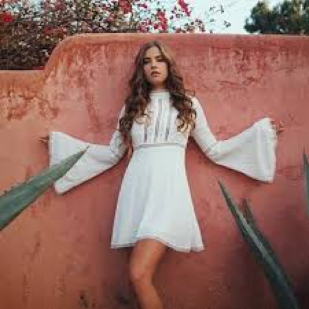 For love and lemons willow bell sleeved dress sz S