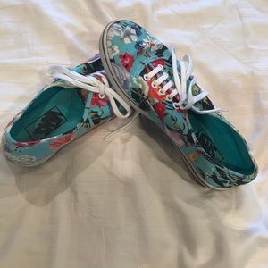 Vans floral sneakers.