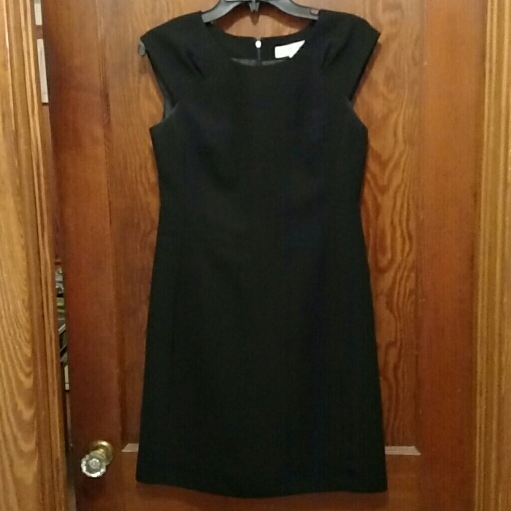 Kasper black suiting dress