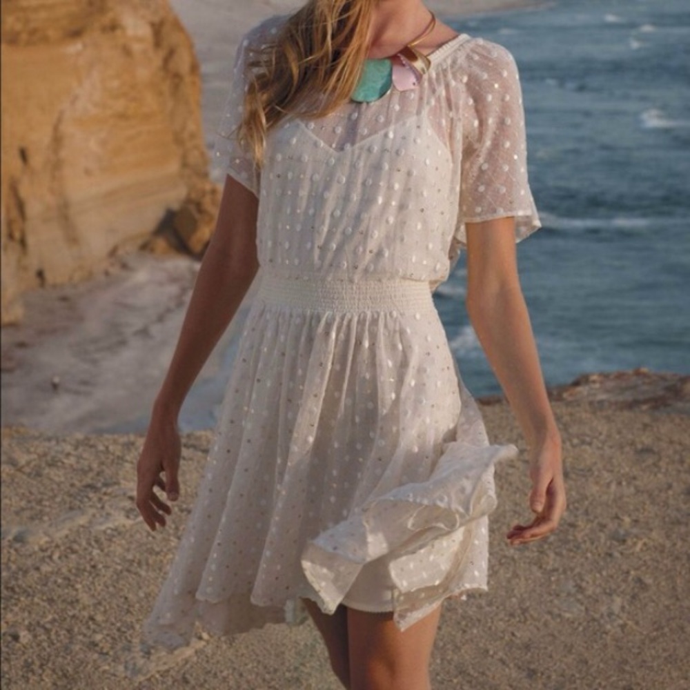 Anthropologie Dress 8 (Leif Notes Dot Gleam Dress)