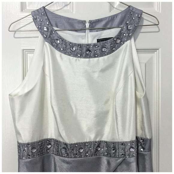 Jessica Howard Silver Ruffled Dress - Picture 4 of 6