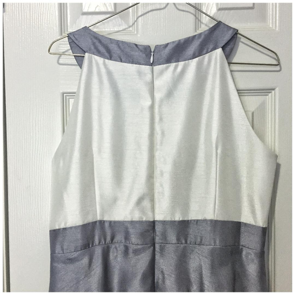 Jessica Howard Silver Ruffled Dress - Picture 3 of 6