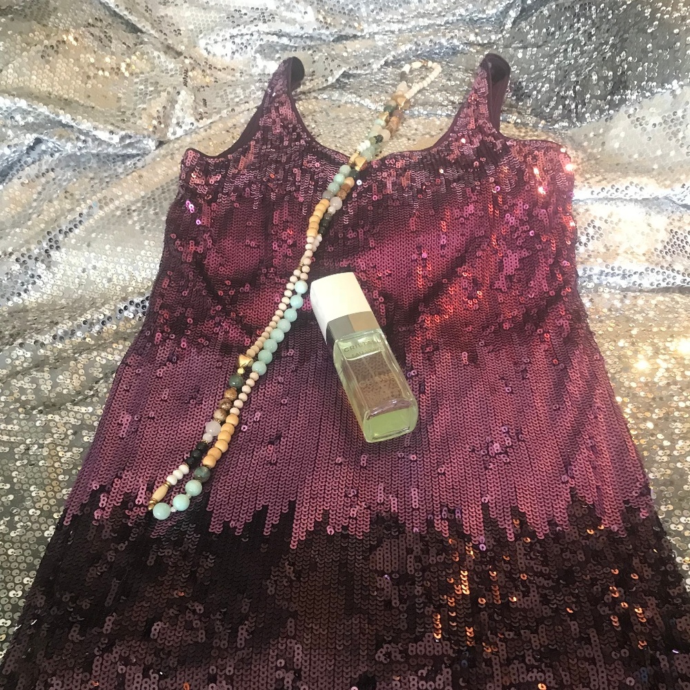 Express pink spangled mini dress-Holiday Perfect!!