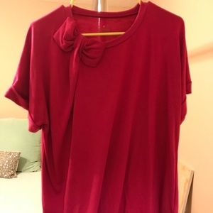 Kate Spade knit bow top XL, EUC!!
