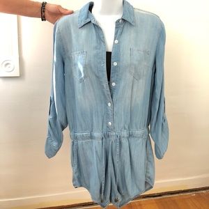 Denim Romper