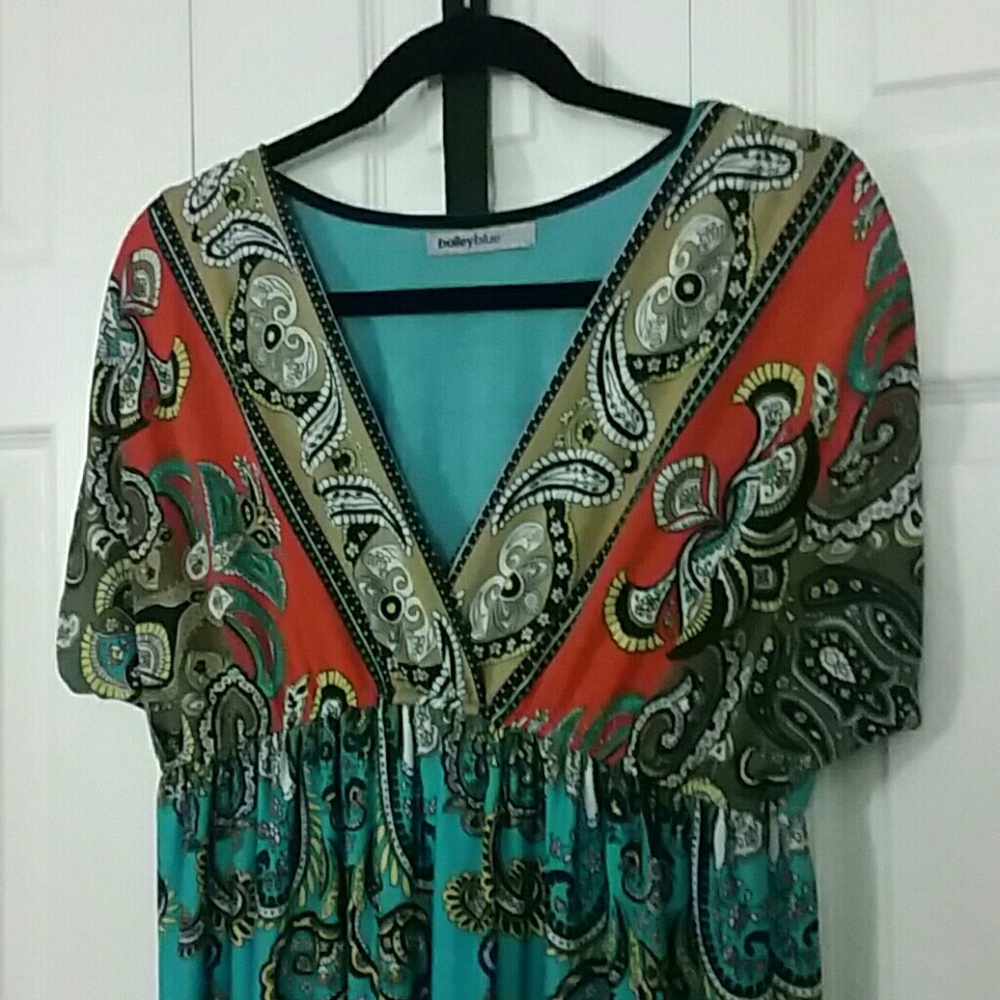 Baileyblue Bohemian Vneck Maxi Dress