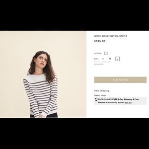 Maje sweater in size 3