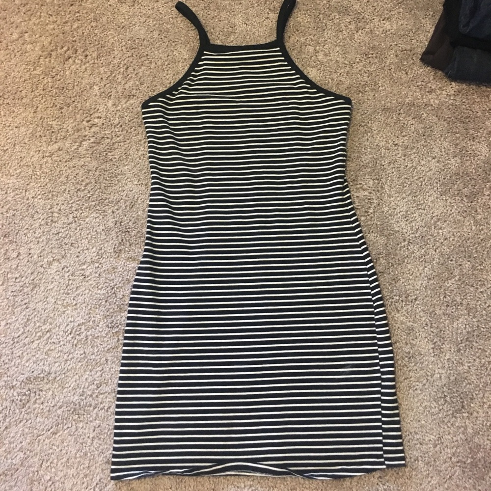 Express Striped bodycon dress