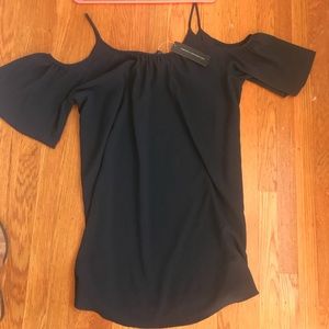 Black off the shoulder dress