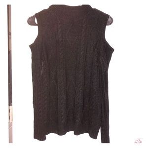 Cold shoulder sweater