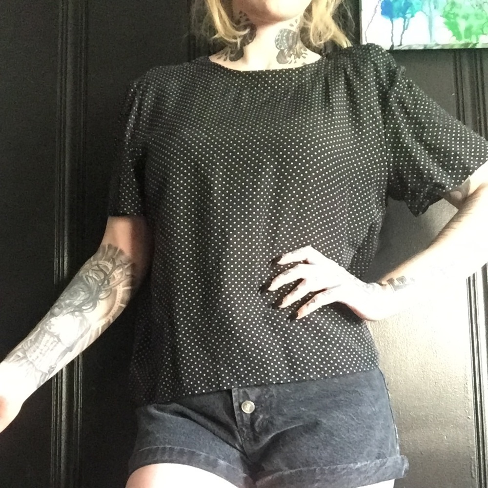 Polka dot blouse