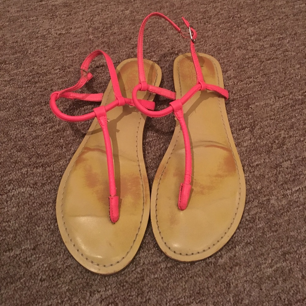 Pink thong sandals