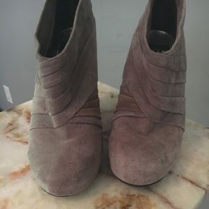 Dolce Vita grey bootie with angled heel. So cute!