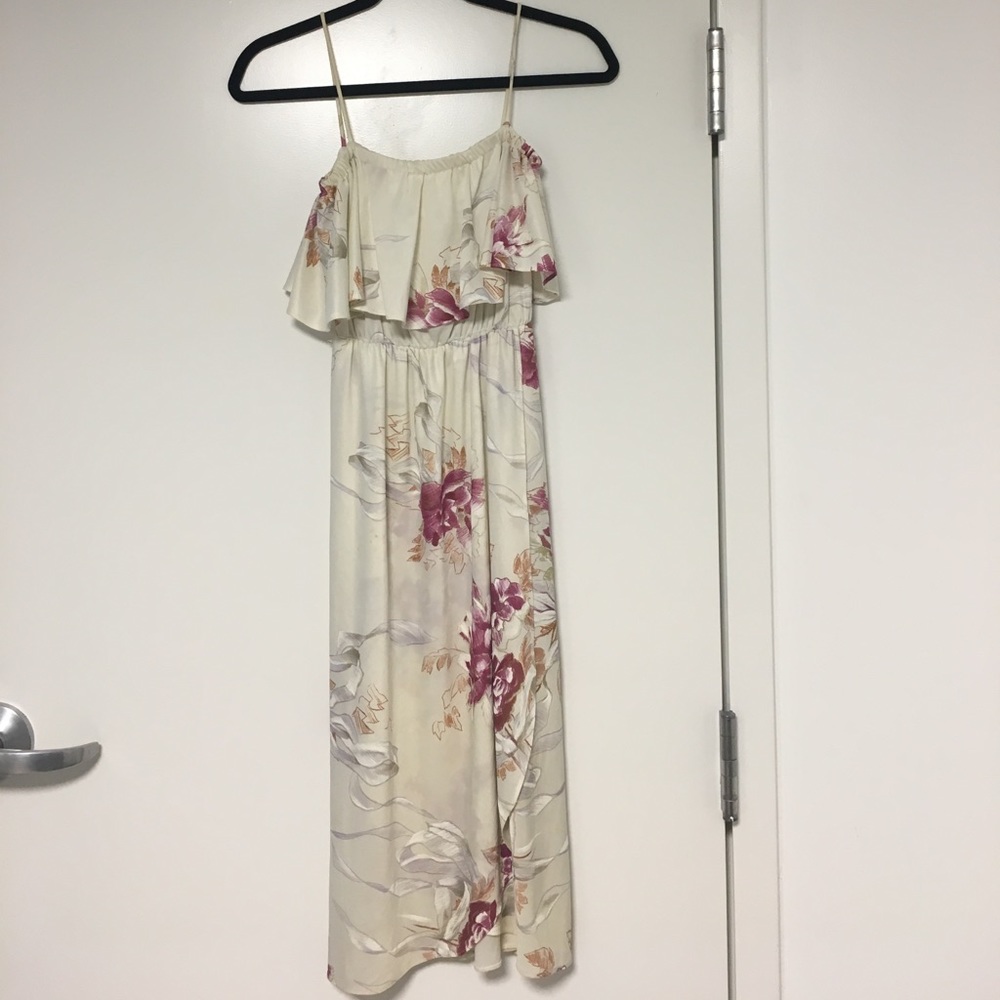Silk Floral Maxi Dress