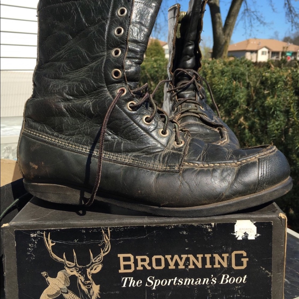 Vintage Browning Arms Company Combat Style Boots