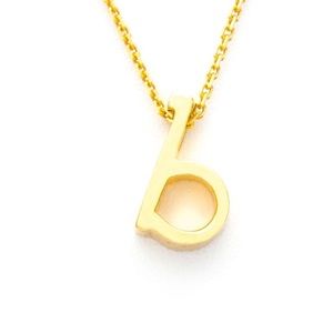 Initial Necklace “b”