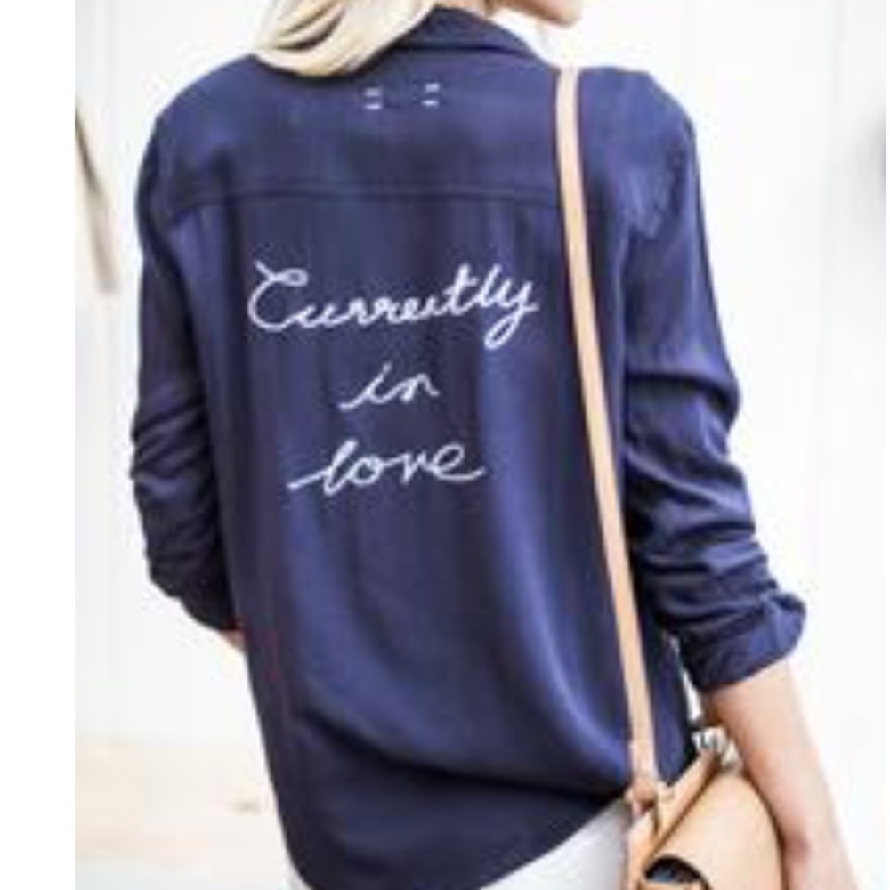 NWT Current State Button Up Sz S