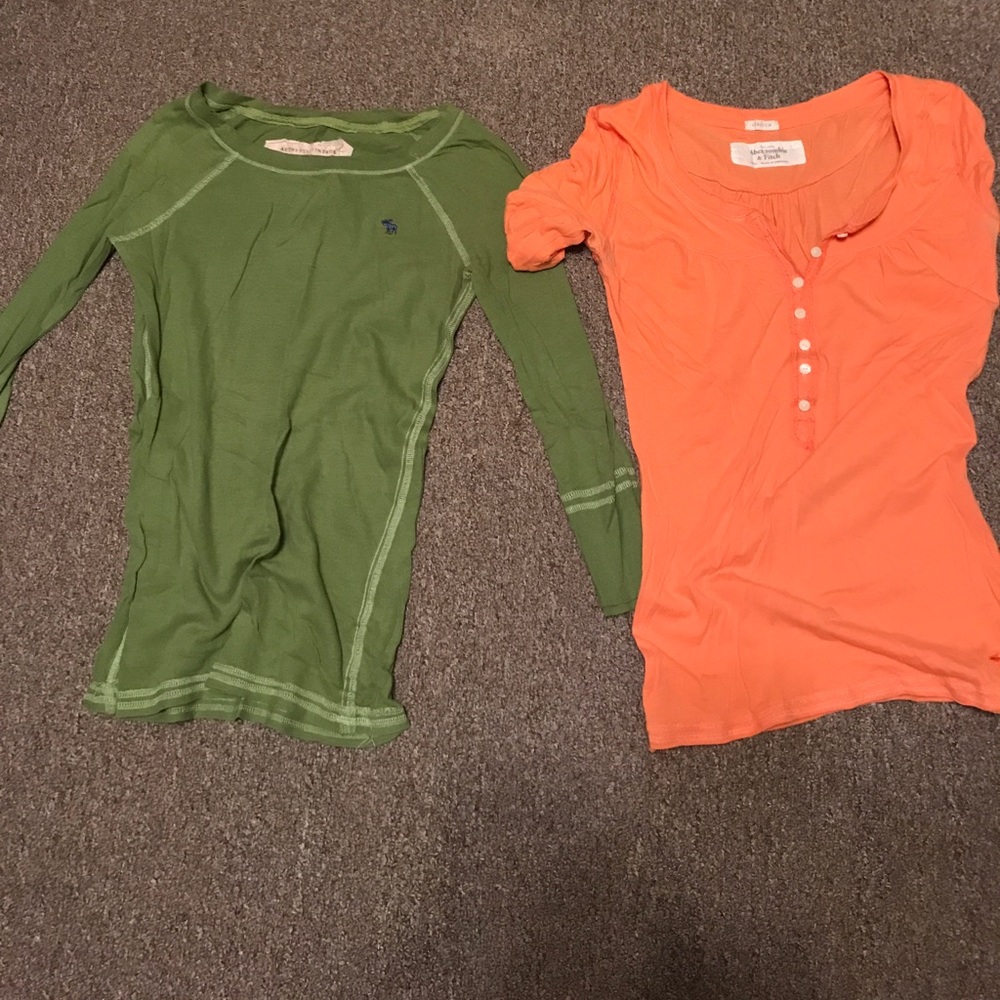 Abercrombie and Fitch shirts. Barely worn.