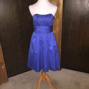 David's Bridal Royal Blue Bridesmaid Dress