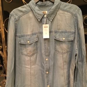 Chico’s Denim Shirt size 3