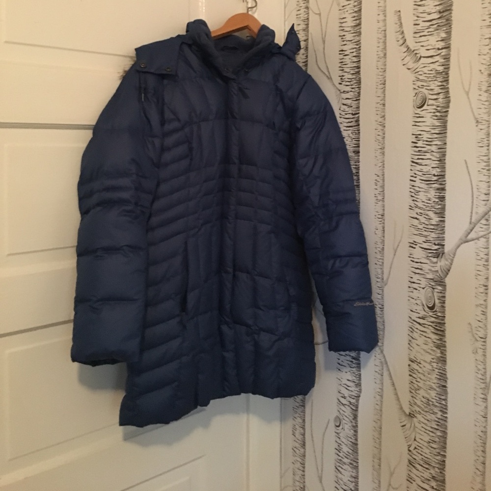 Ocean Blue Eddie Bauer Puffer, Size Small