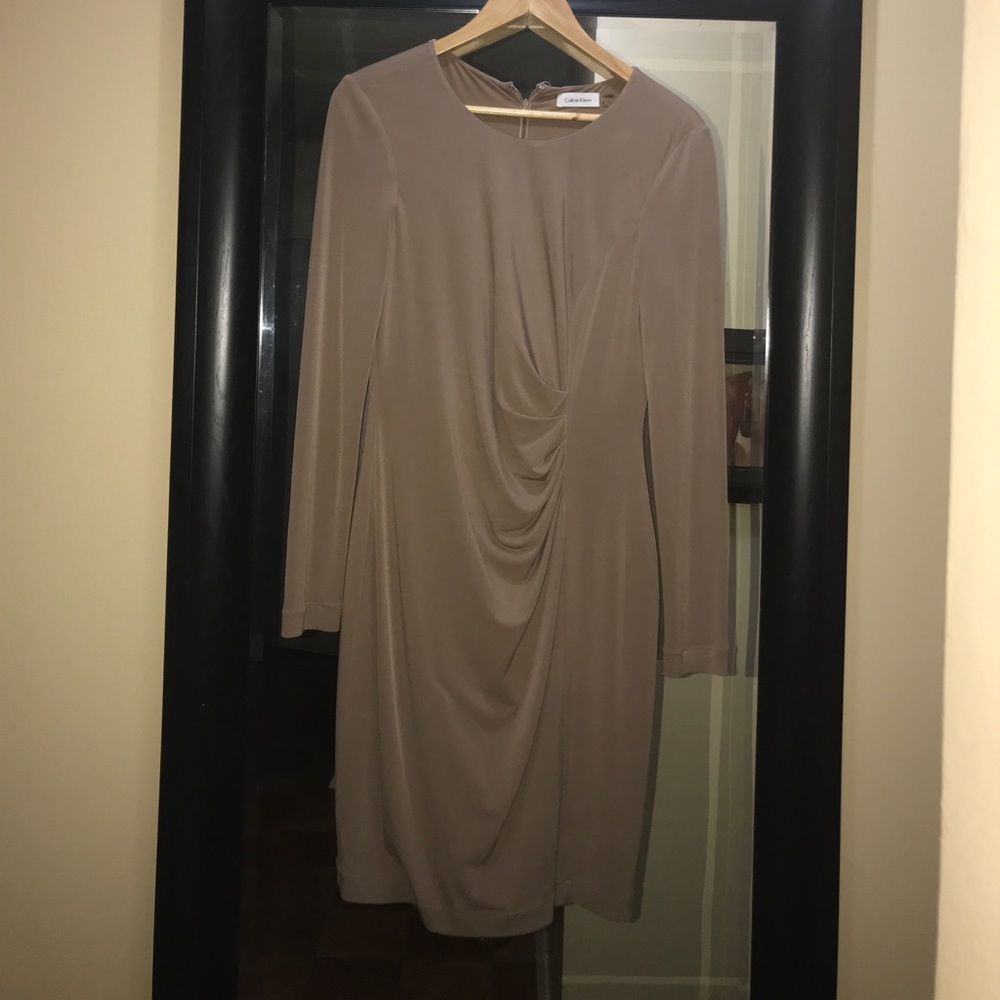*SOLD* Tan Calvin Klein dress.