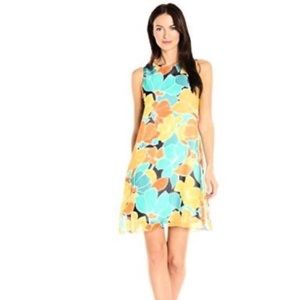 Nine West Hippy Floral Chiffon Dress