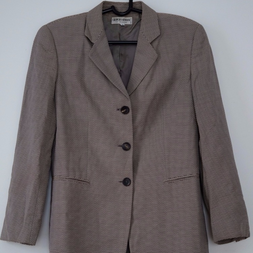Giorgio Armani textured wool blazer