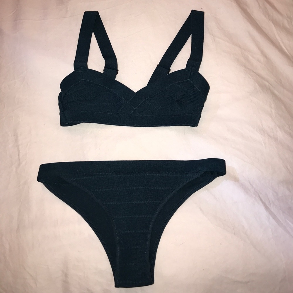 HM teal swimsuit