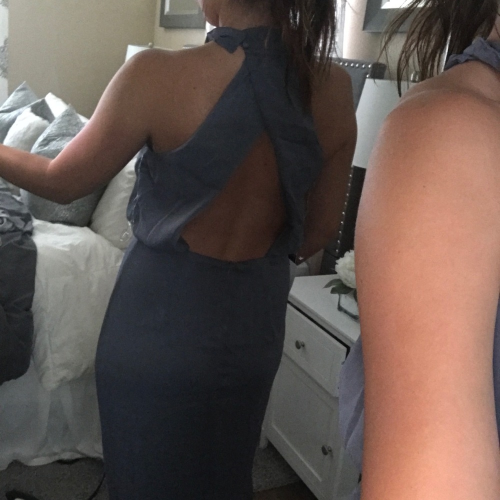 Grey Bridesmaid Gown - Picture 2 of 2