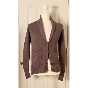 J.Crew Shawl Collar Soft Gray Cardigan Size Small