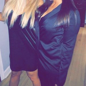 Black tuxedo dress