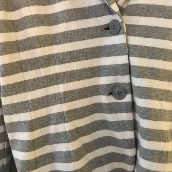 GAP gray and white stripe casual blazer size LP - Picture 5 of 8