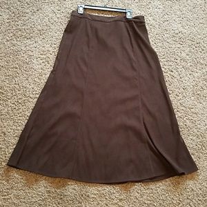 Long brown skirt