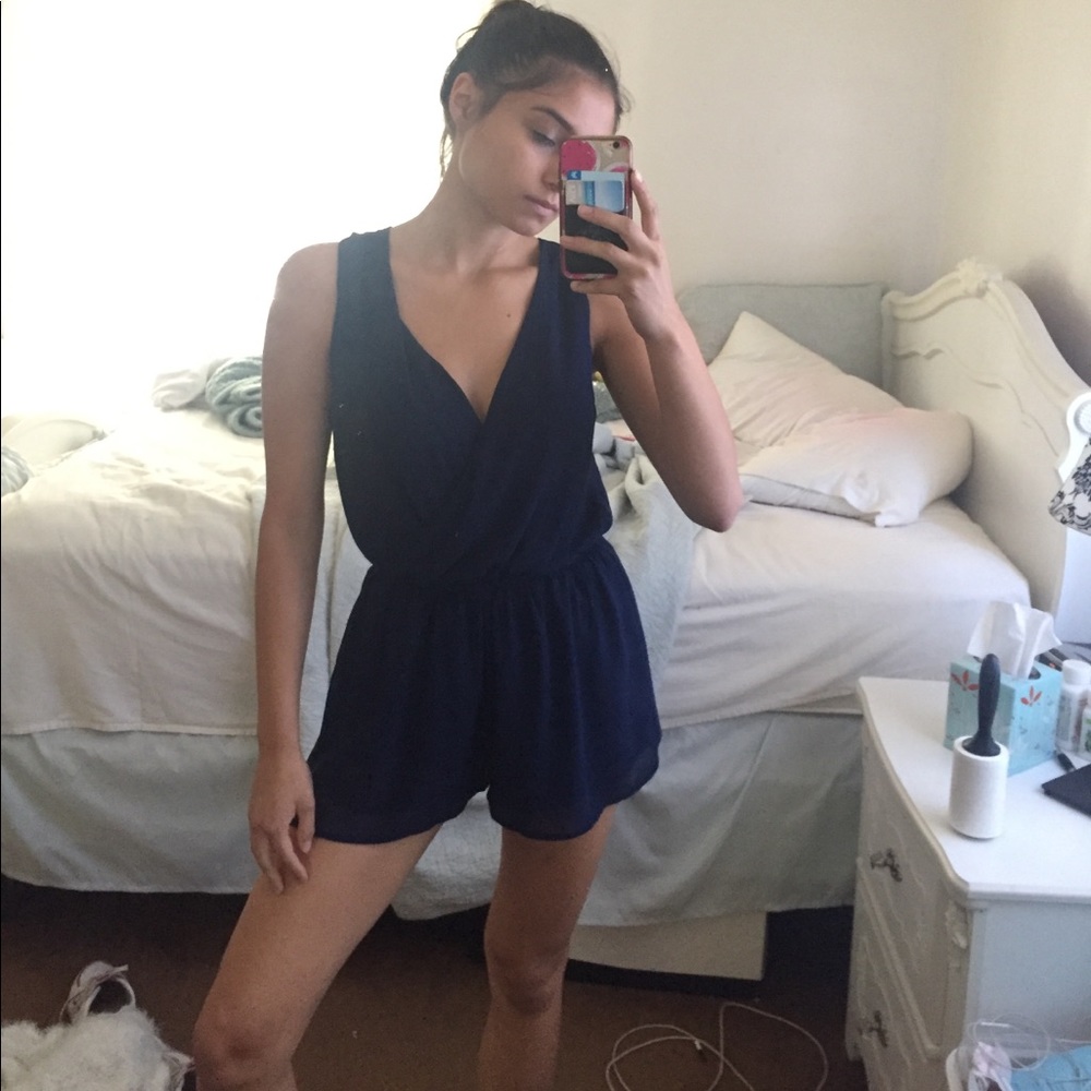 Navy romper