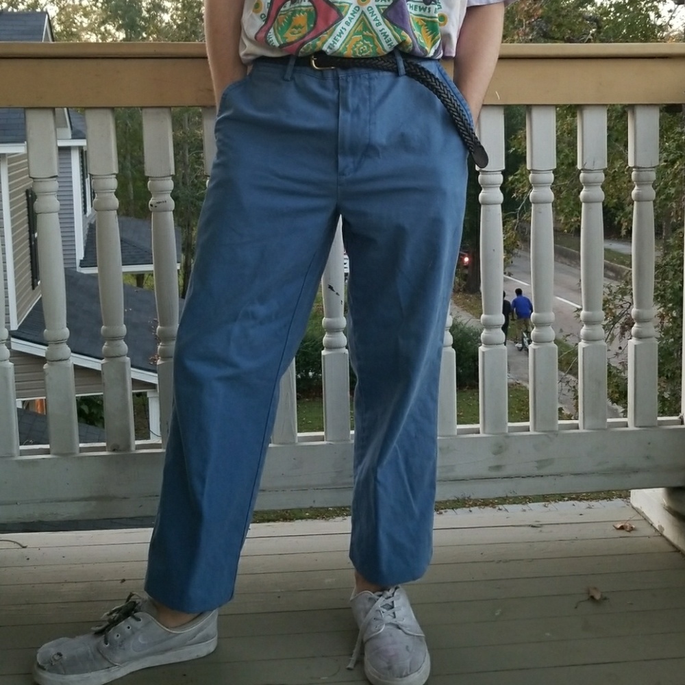 Straight Fit Blue Dockers Pants Chinos